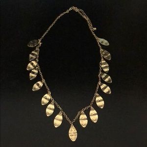 Francesca’s gold leaf necklace
